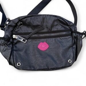 Juicy Couture Black Crossbody with Pink Logo Patch